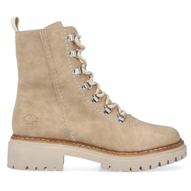 Isolerede damestøvler, beige, Rieker 72643-60