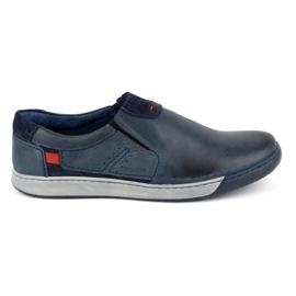 KOMODO Herre slip-on sko 934K, marineblå
