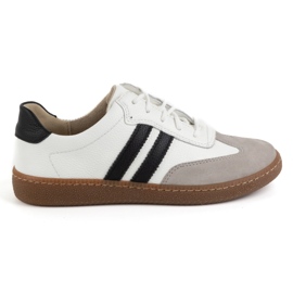 Olivier Dame lædersko Style 1259 hvide sneakers
