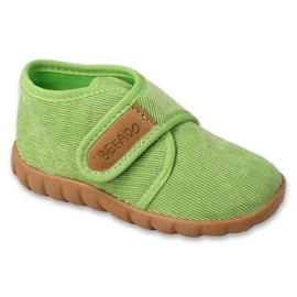 Befado børnetøfler med velcro 465P159 grøn