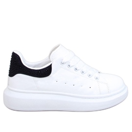 Berdine Whiteblack platform sneakers hvid