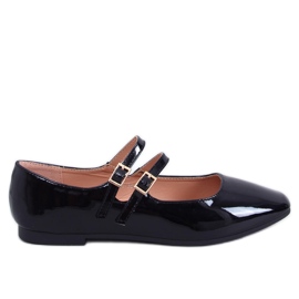 Patent Mary Jane Liths Sorte balletlejligheder