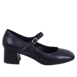 Mary Jane Kelsey Sort højhælede pumps