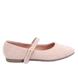 Mary Jane Golins balletlejligheder i beige stil