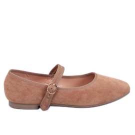 Mary Jane Golins Khaki ballet lejligheder beige