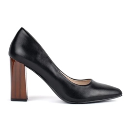 Elegante sorte højhælede pumps