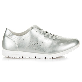 Sølv sneakers grå