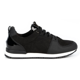 Nik Dame sportssko, læder creepers 05-0784-11, sort