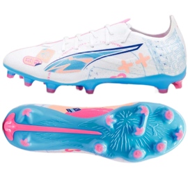 Puma Ultra 5 Match Vol.Up FG/MG 108064-01 fodboldsko hvid