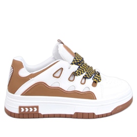Allman Camel damesneakers hvid