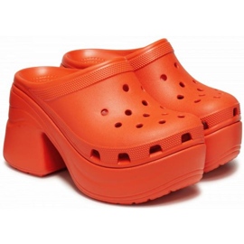 Croc hæle Siren Clog 208547-84J orange
