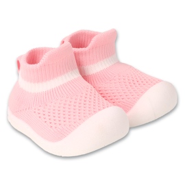 Befado babysko 002P073 elastisk pink bund lyserød