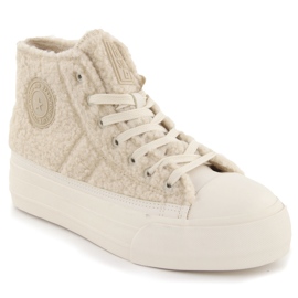 Beige fåreskindsisolerede sneakers Big Star OO274A444