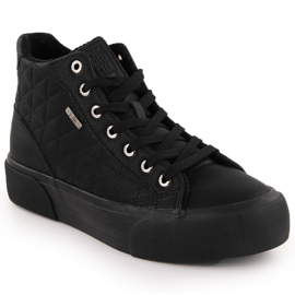 Sorte quiltede, isolerede sneakers Big Star OO274A480