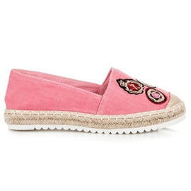 Jolyvia Espadriller med lapper lyserød