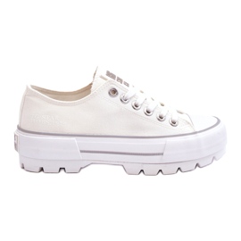 Stof Platform Sneakers Big Star LL274150 Hvid