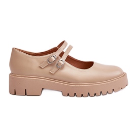 Damesko med stropper Beige Rialuna