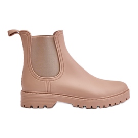 Wellingtonstøvler til kvinder med elastiske indlæg, Beige Ciariel