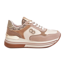 Platform sneakers til kvinder Beige Debizia