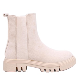 Swanson Beige Chelsea-støvler med høj top