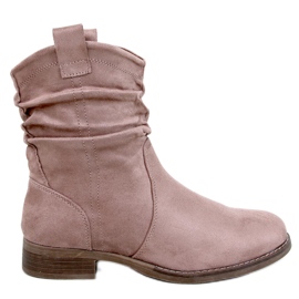 Wonger Khaki klassiske flade ankelstøvler beige