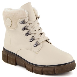 Isolerede damestøvler, beige, Evento 7973