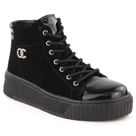 Filippo DBT6483 sorte læder sneakers til kvinder