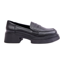S.Barski Læder Dame Loafers D&amp;A JC42-61 Sort