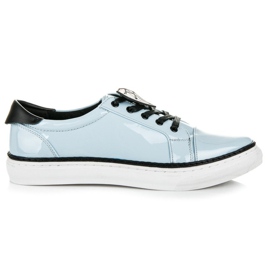 Betler Diamantlakerede sneakers blå