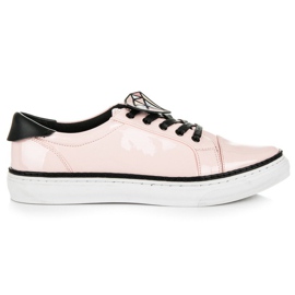 Betler Diamantlakerede sneakers lyserød