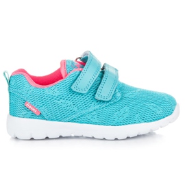 American Club Blå Sneakers med Velcro