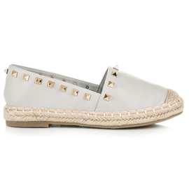 Espadriller med nitter grå