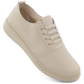 Komfortable beige damesko Unisoft