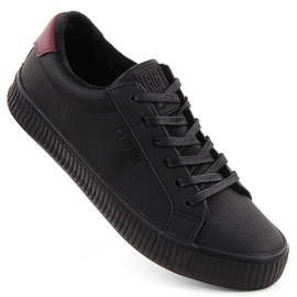 Sorte isolerede lave sneakers Big Star OO274A462