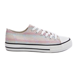 Sneakers til kvinder dekoreret med pailletter Multicolor Nolrina flerfarvet