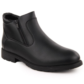 Atletico Herrestøvler, isolerede Chelsea-støvler, sorte Man's Style WS-002