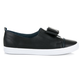 Bella Star Stilfulde sneakers med sløjfe sort