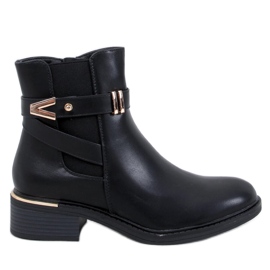 Gavins Black Pu Chelsea støvler sort