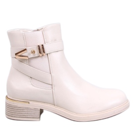 Gavins Beige Pu Chelsea støvler