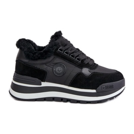 Isolerede sneakers til kvinder på Big Star Platform OO274A216 Sort