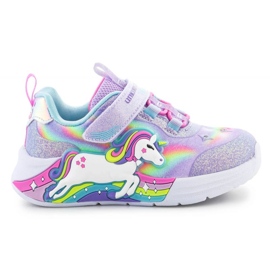 Skechers S-Lights Pige Unicorn Chaser sko 302298N-LVMT lilla
