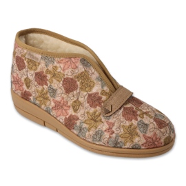 Befado dametøfler isoleret med pu uld 031D038, beige