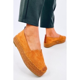 Espadriller med tyk sål Poulain Camel - Inello brun