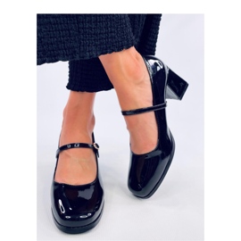 Maddoi Black patent højhælede pumps - Inello sort