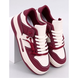 Clavell Wine højsålede sneakers - Inello rød