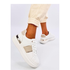 Holms Beige platform sneakers - Inello hvid