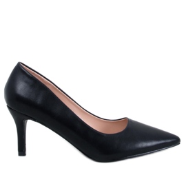 Lauryn Black lavhælede pumps - Inello sort