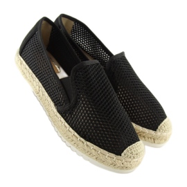 Sorte espadriller til kvinder 6602 Sort