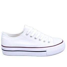 Klassiske damesneakers Fargis White - Inello hvid