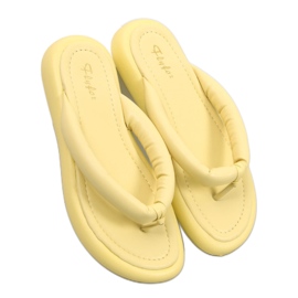 Dame flip-flops Gul